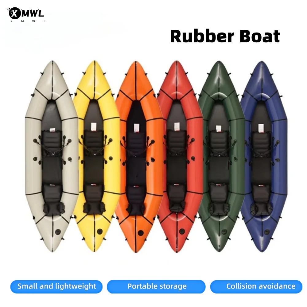 Outdoor Adventure Rafting - Dubbele kajak Ultralichte multifunctionele raftingboot Kleine