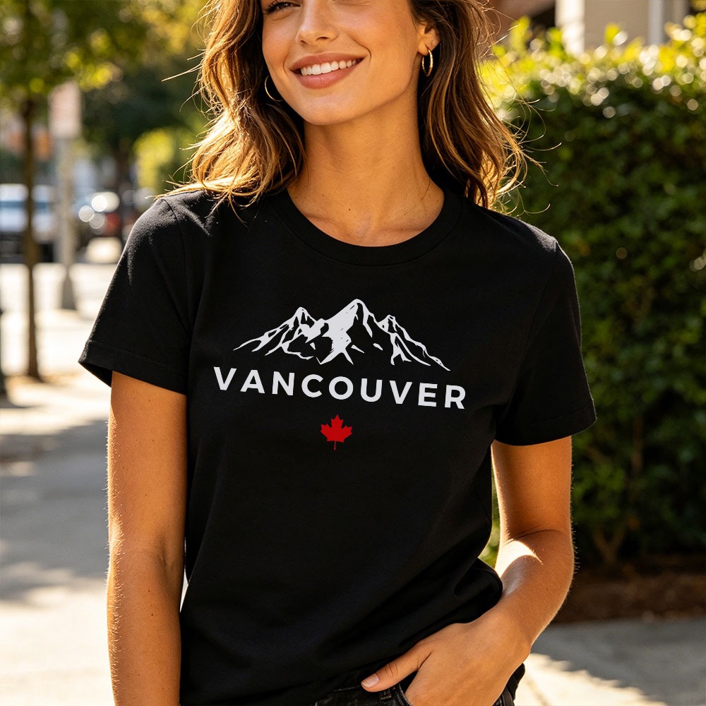 Outdoor Adventure Club - Vancouver Canada Mountain T-shirt Outdoor Hiking