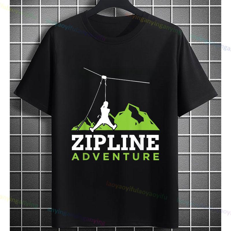 Outdoor Adventure Ziplines & Waterfall - Heren en dames Zipline Adventure Grafisch