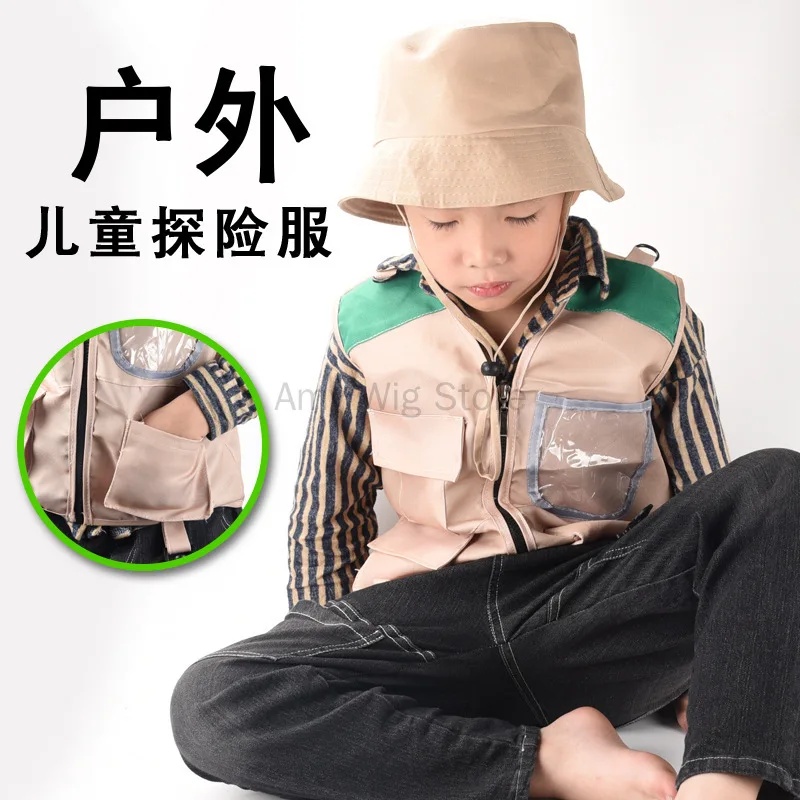 Outdoor Adventure Boys - COSKids Safari Explorer Vest & Hoed