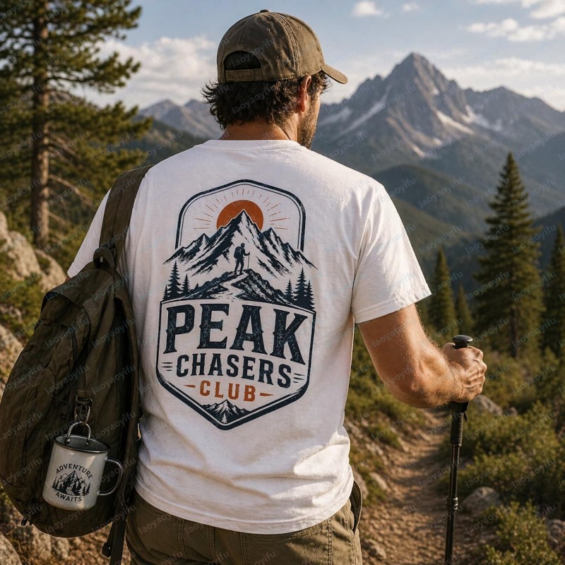 Outdoor Adventure Club - Peak Chasers Club T-shirt Mode Wandelen