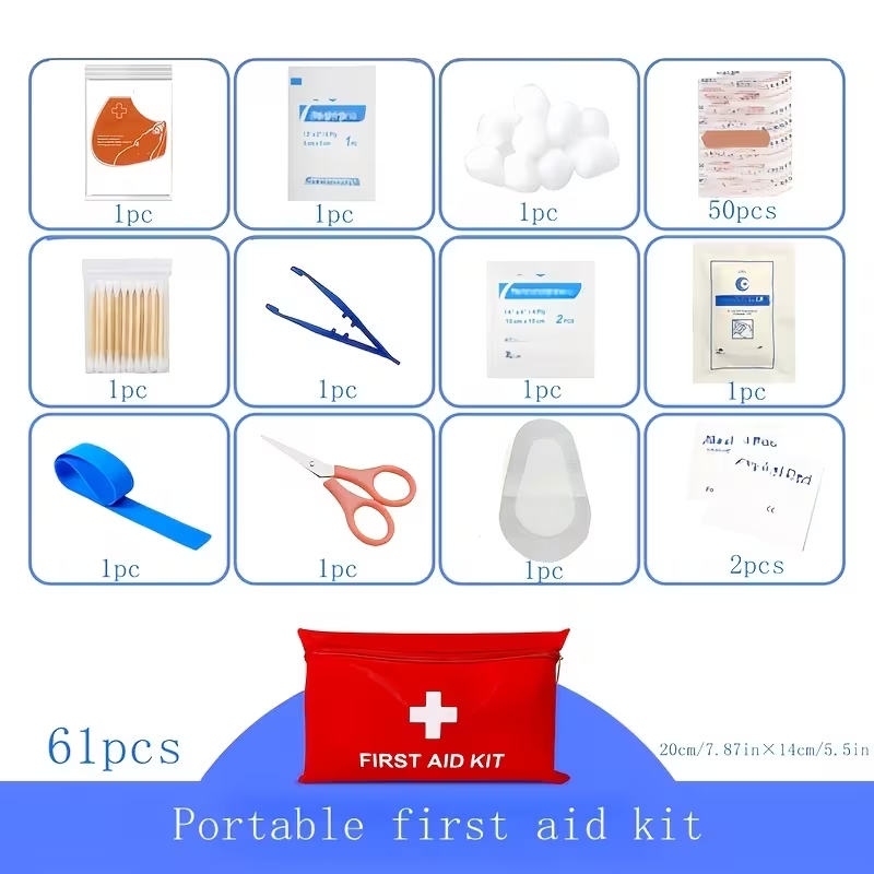 Outdoor Adventure Box - Outdoor EHBO-kit met draagbare koffer voor