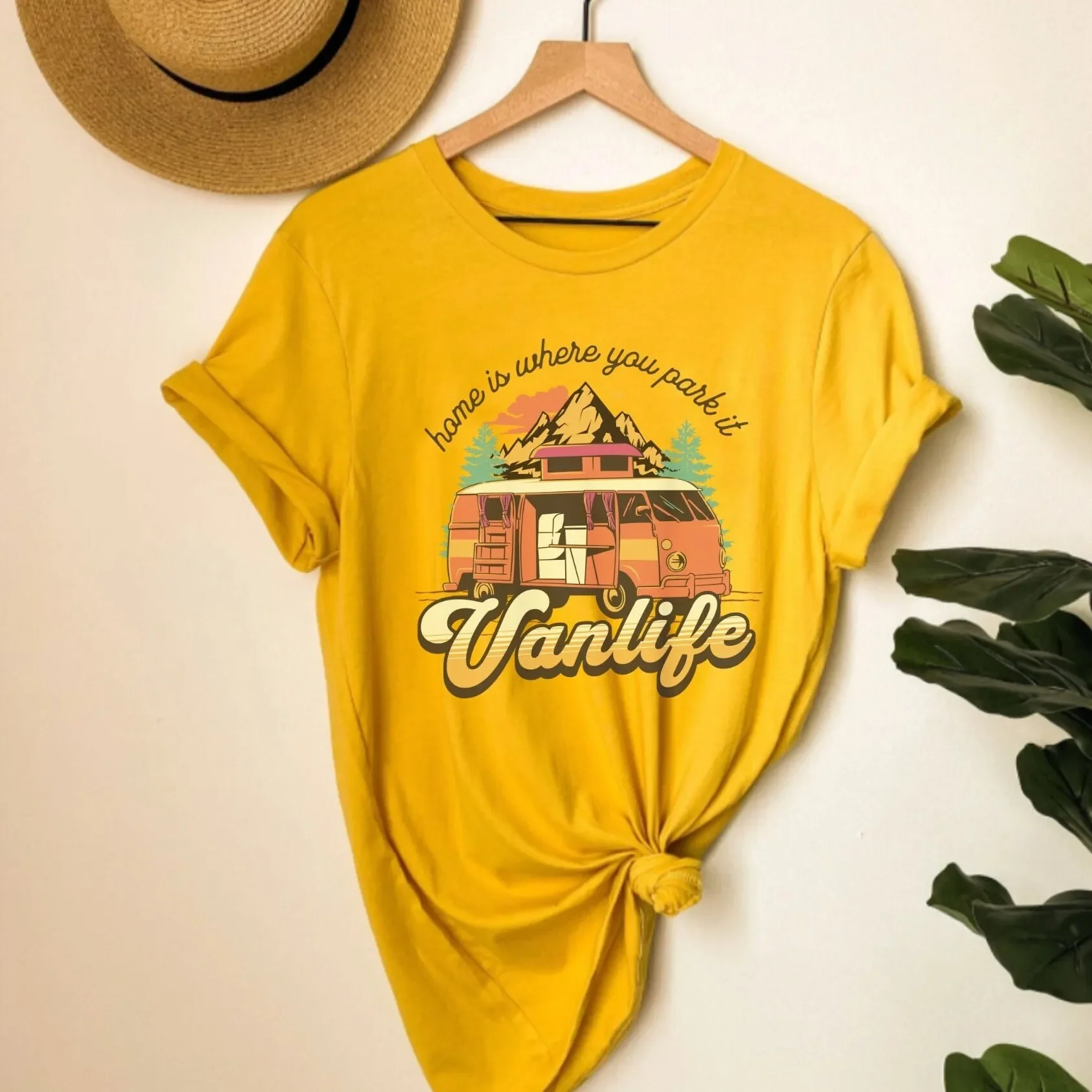 Outdoor Adventure Girl - Vanlife T-shirt Van Camping Adventure Explore