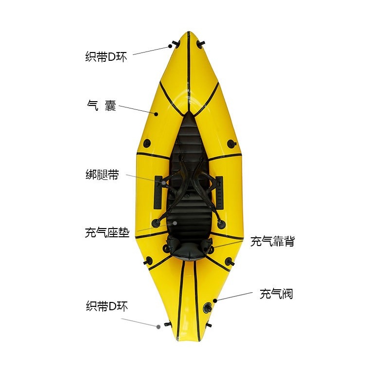 Opblaasbare visboot, eenpersoo - Outdoor Adventure Rafting recensie en prijs