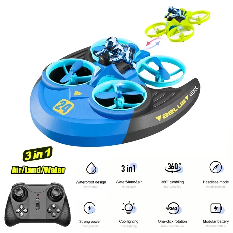 3-in-1 Land Air Zee RC Vliegtu - Outdoor Adventure Boys recensie en prijs