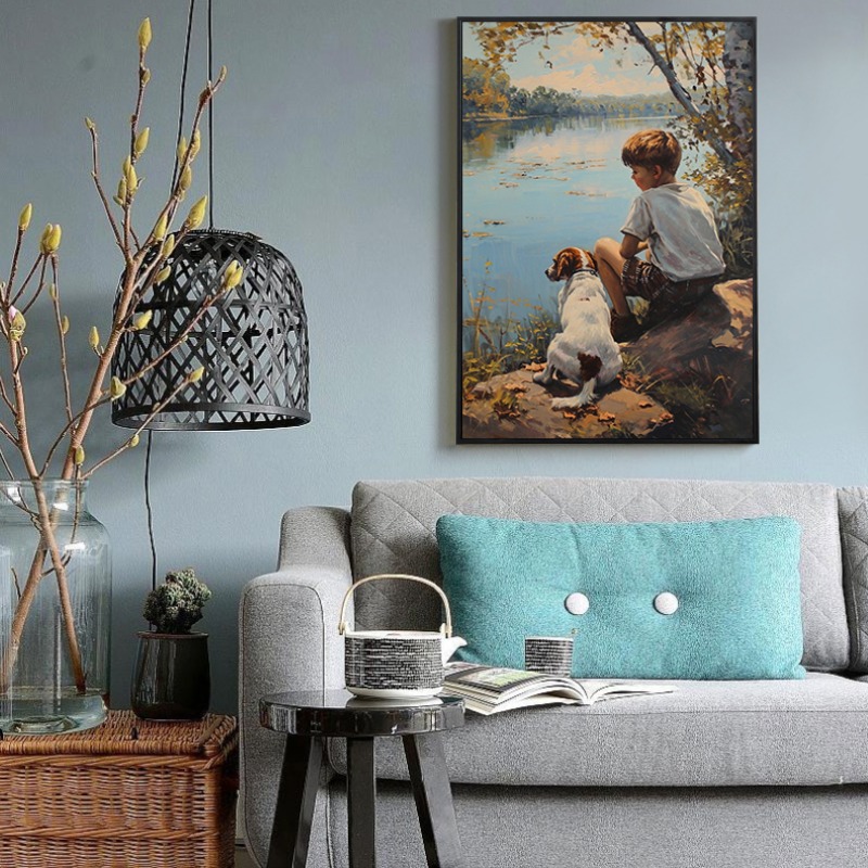 Vintage jongenskamer kunst pos - Outdoor Adventure Boys recensie en prijs