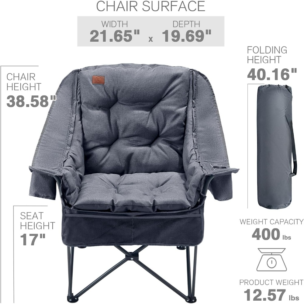 Duurzame XL campingstoel met a - Outdoor Adventure Xl recensie en prijs