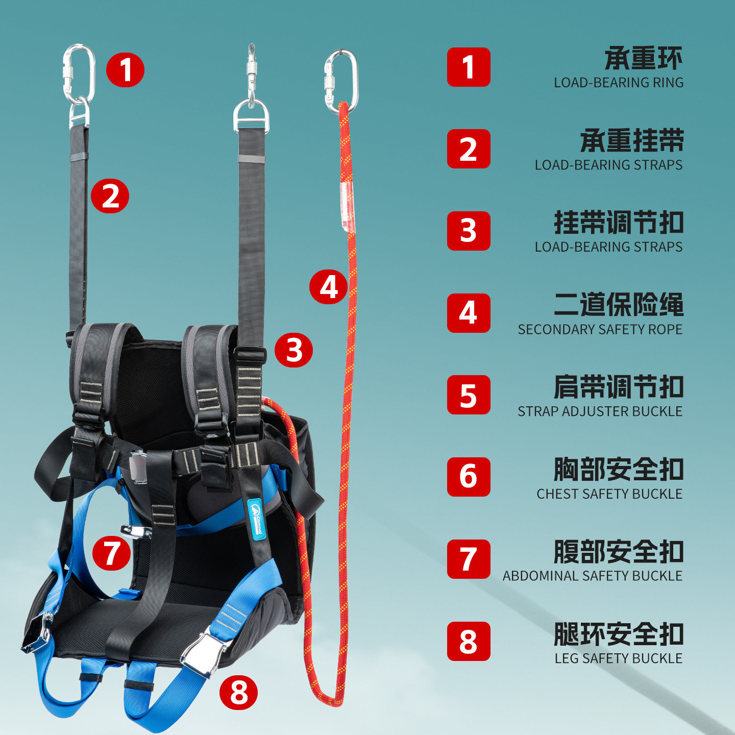 Veiligheidszitje voor buiten o - Outdoor Adventure Ziplines & Waterfall recensie en prijs